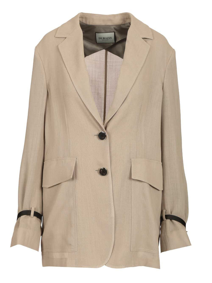 Durazzi Milano Tailored Blazer Jackets - Beige | b499732fe3c0155666913d3a9ed6821048c3829b