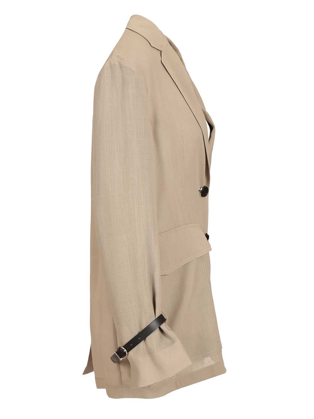 Durazzi Milano Tailored Blazer Jackets - Beige | f0351226706dd9db9d2f7b9639dc242400f964b0