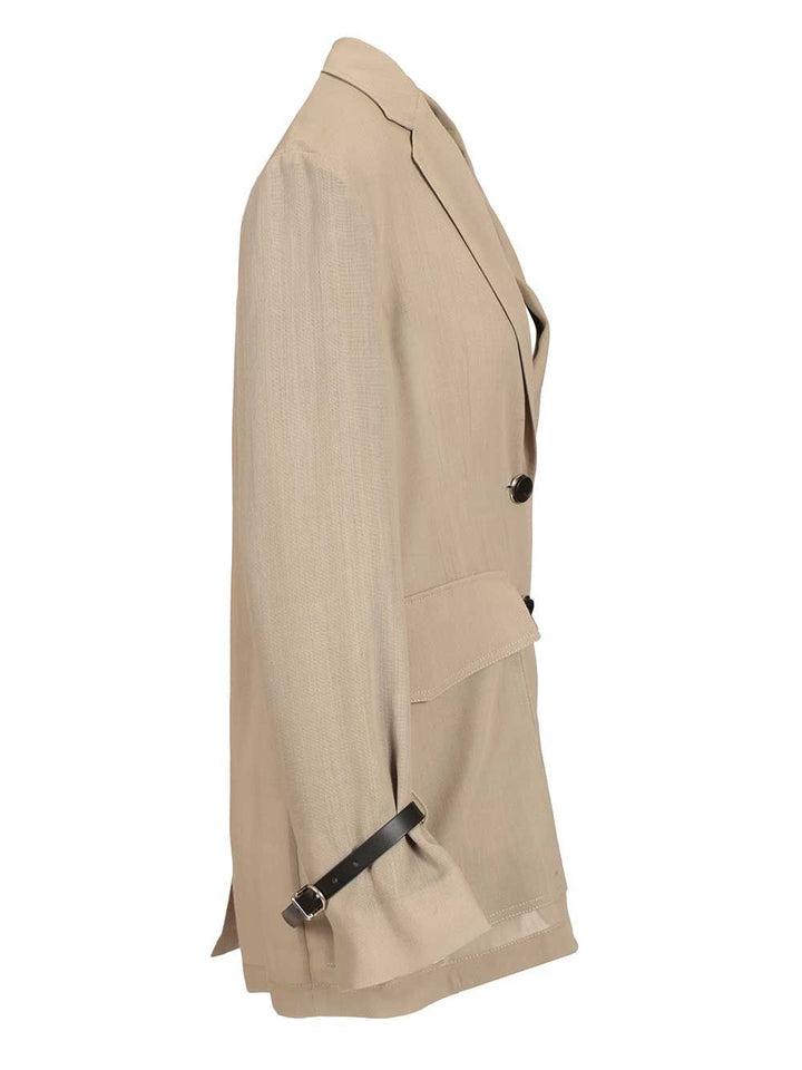 Durazzi Milano Tailored Blazer Jackets - Beige | f0351226706dd9db9d2f7b9639dc242400f964b0