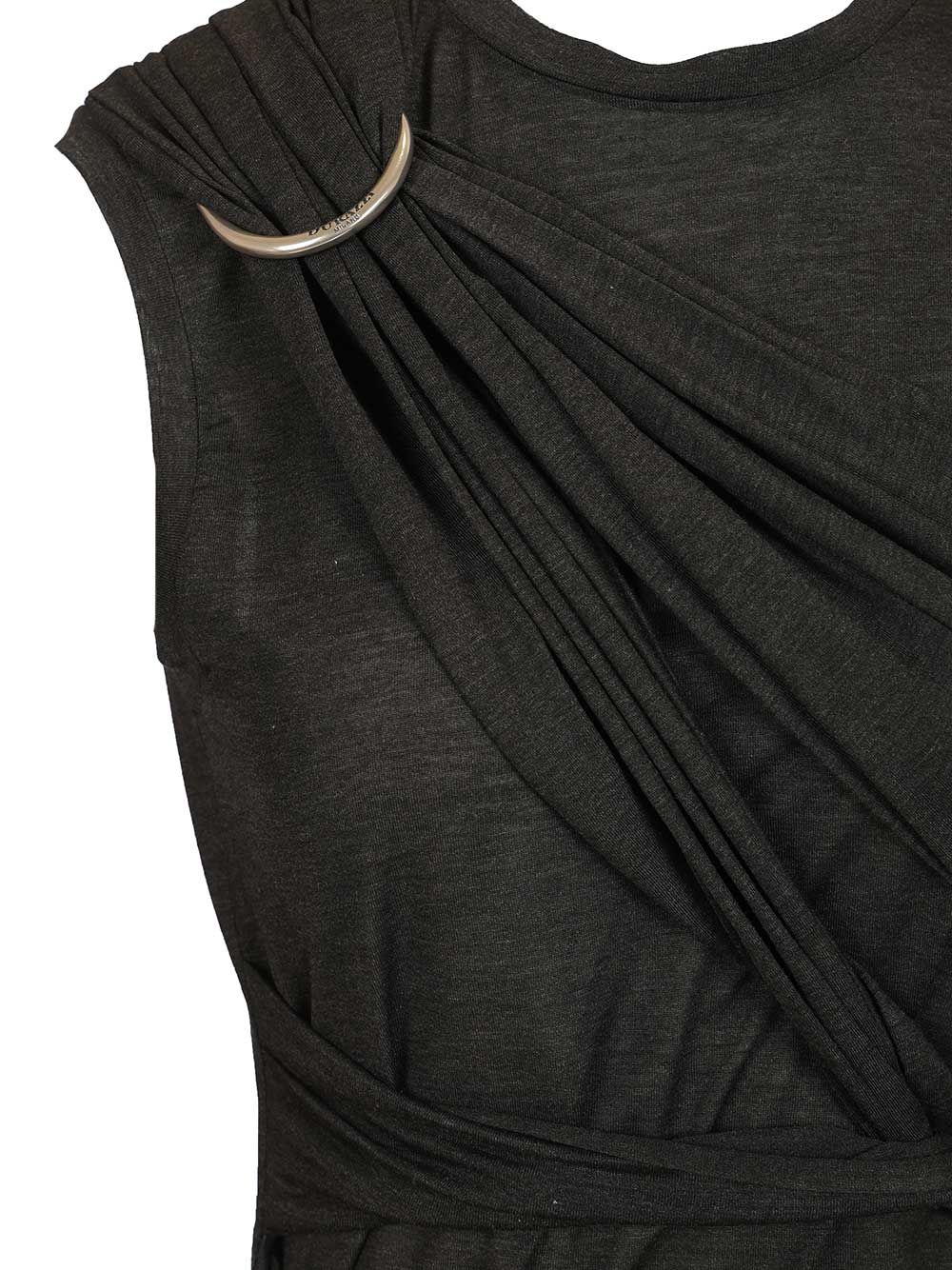 Durazzi Milano Draped Tank Top Tops - Black | e105ad008a4a081eef4ee83f9cbd6beac0c19e4c