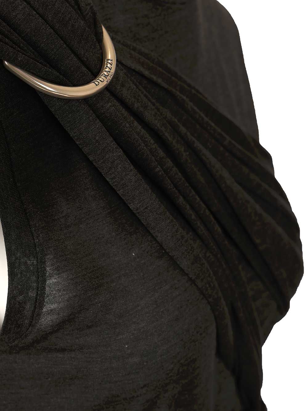 Durazzi Milano Draped Tank Top Tops - Black | 2d54c604bed1a2a6f7497f84bf1f05986199cd23