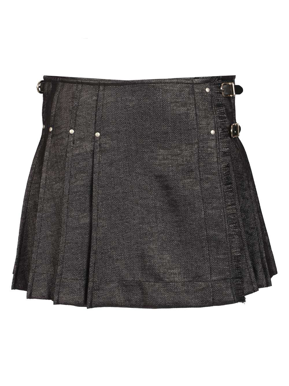 Durazzi Milano Tweed Kilt Skirt Skirts - Black | 3871491cb5128f18392a61b8f2ad2423312b689e