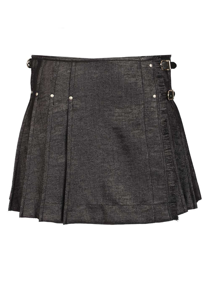 Durazzi Milano Tweed Kilt Skirt Skirts - Black | 3871491cb5128f18392a61b8f2ad2423312b689e