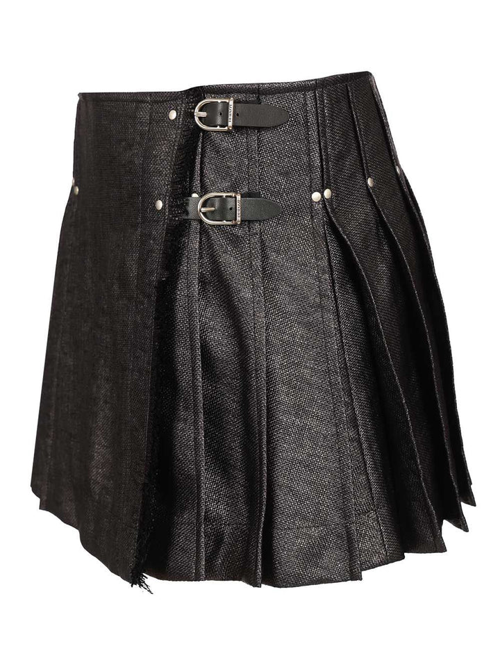 Durazzi Milano Tweed Kilt Skirt Skirts - Black | ef6f1c93fcc589d5626b6153155b706ca1fa7abd