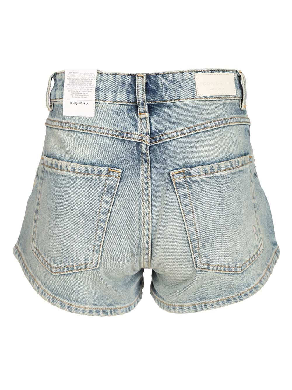 Icon Denim Mini Short Trousers - Light blue | 9f9255285f4c2bdc27165e4bb44d2d29137636c4