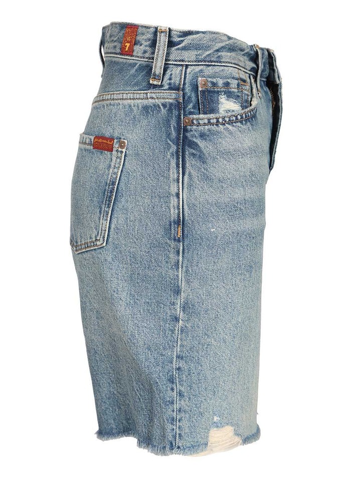 7 For All Mankind Lola Shorts Trousers - Light blue | 6a32d4f4a9853274204bb68679c7356982956ca9