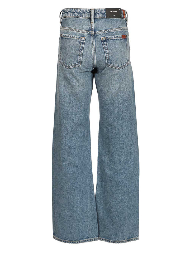 7 For All Mankind Low-Straight Jeans - Light blue | d8897da33cc945677e990adbcc573e7d91ada178