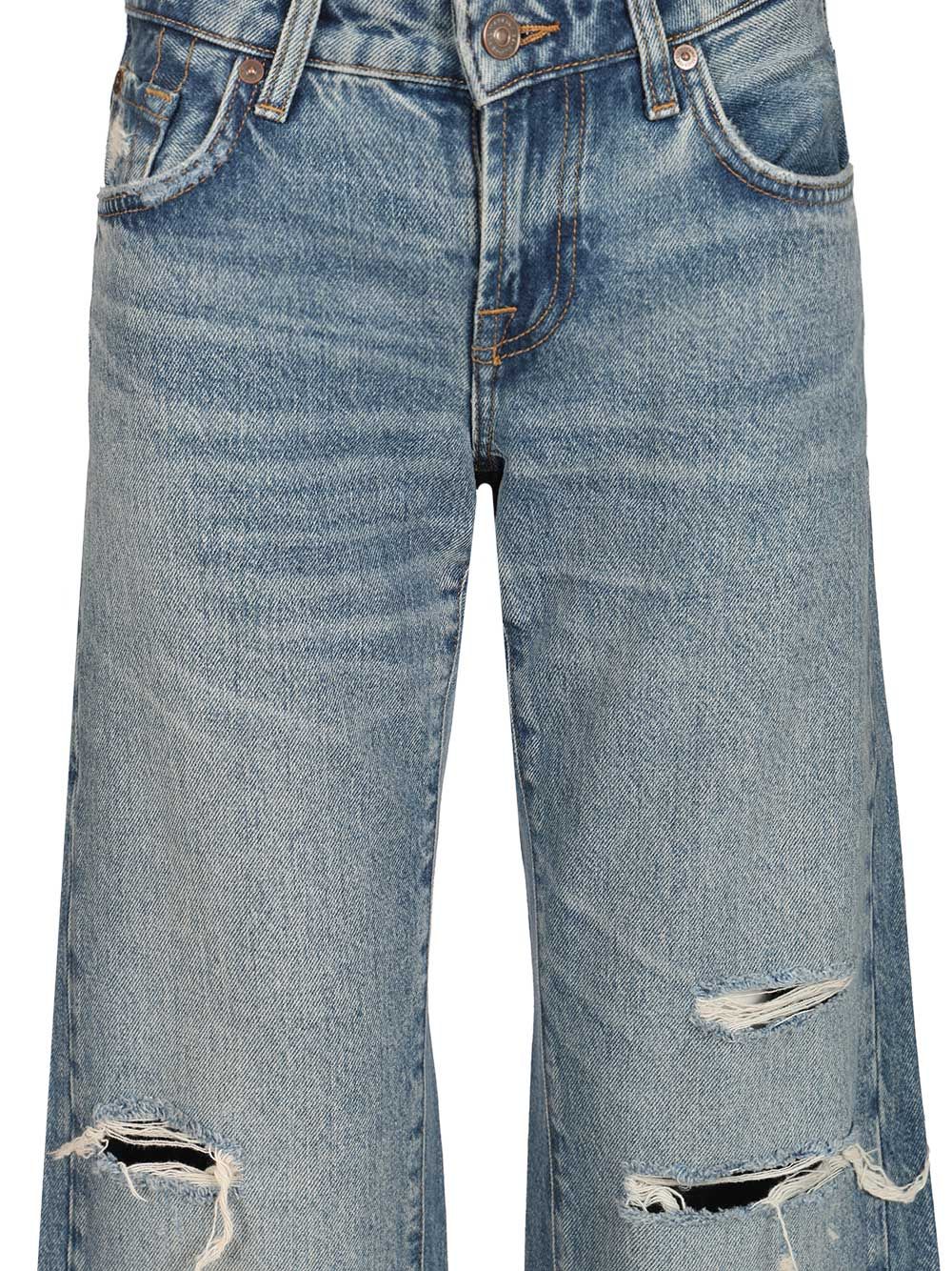 7 For All Mankind Low-Straight Jeans - Light blue | 13a7efd77576d374824e3d7d7f490728a5b76457