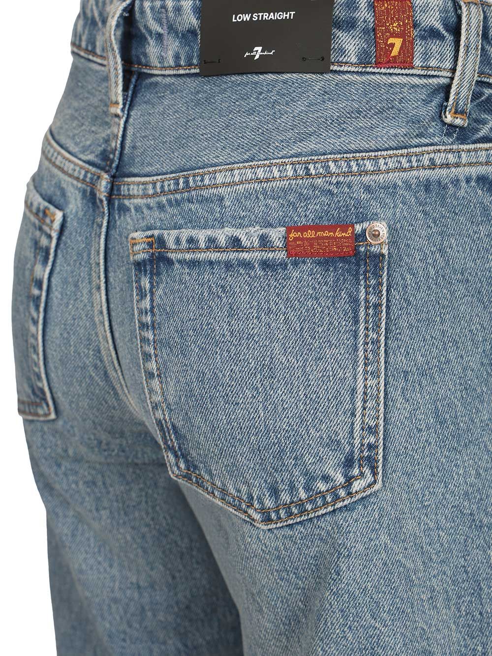 7 For All Mankind Low-Straight Jeans - Light blue | ffc7c9fad9f914956411a276dad740319772f082