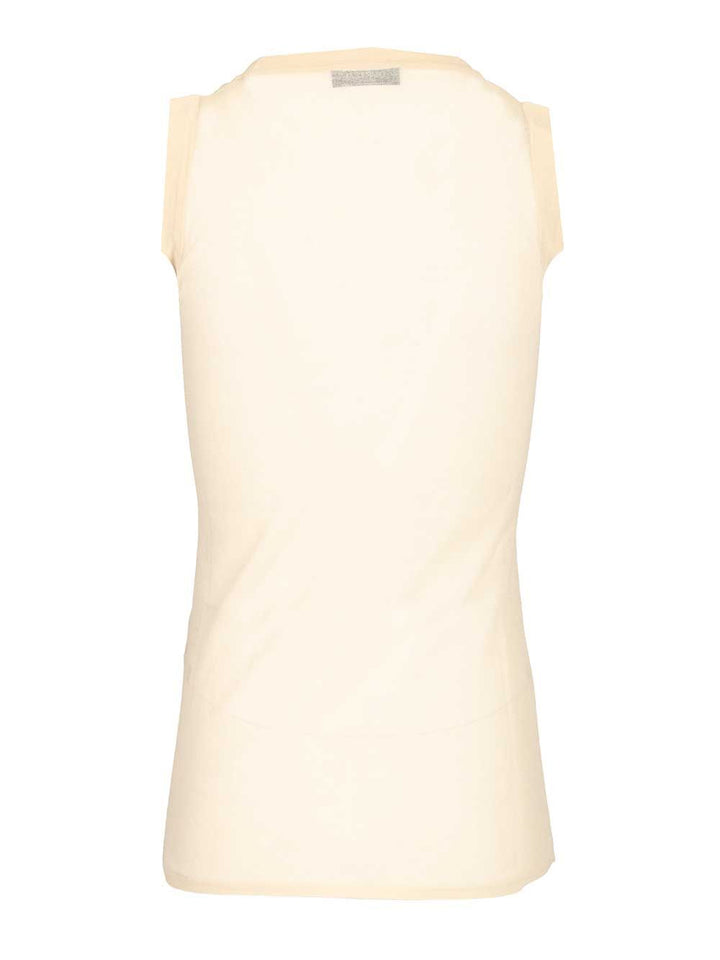 Durazzi Milano Semi-Sheer Tank Top Tops - Beige | e7193d21bfea4fb9a5ed35f7edeed7b4c2bb7471