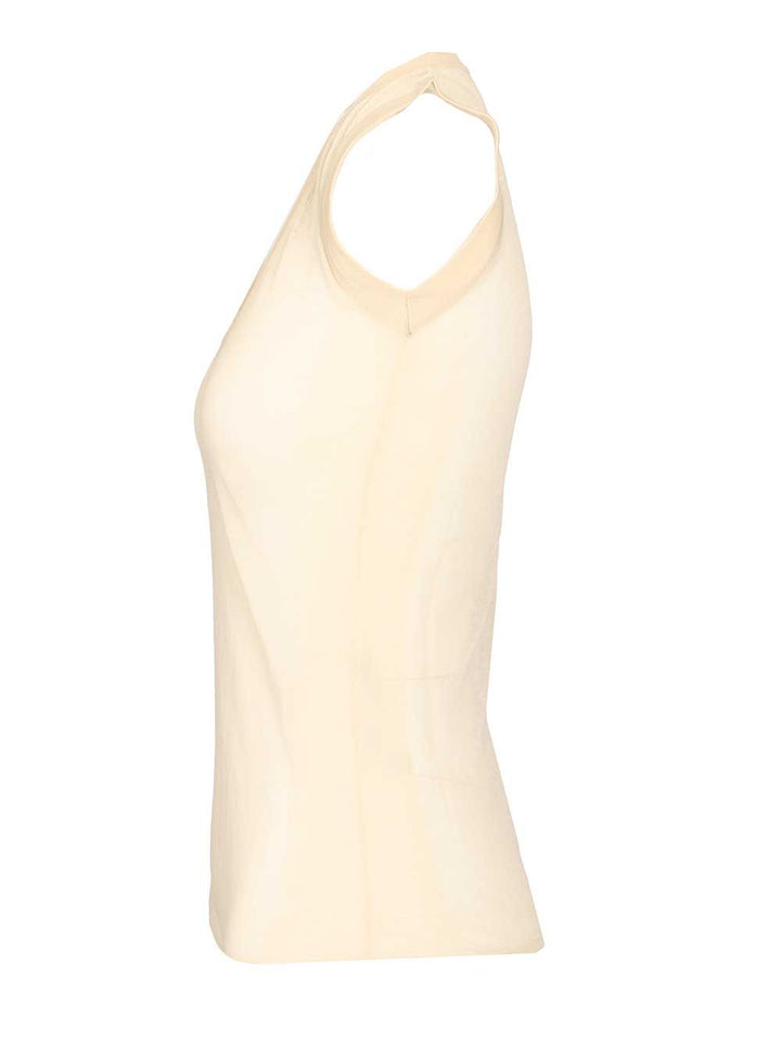 Durazzi Milano Semi-Sheer Tank Top Tops - Beige | c1199c60ebd3776180295def49c3bfd32a2ff0c0