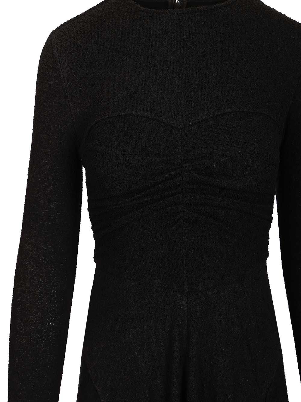 Isabel Marant Cotton Flora Dress Dresses - Black | b4a9563bbd1f8622b9bd951716268640bbe125b7