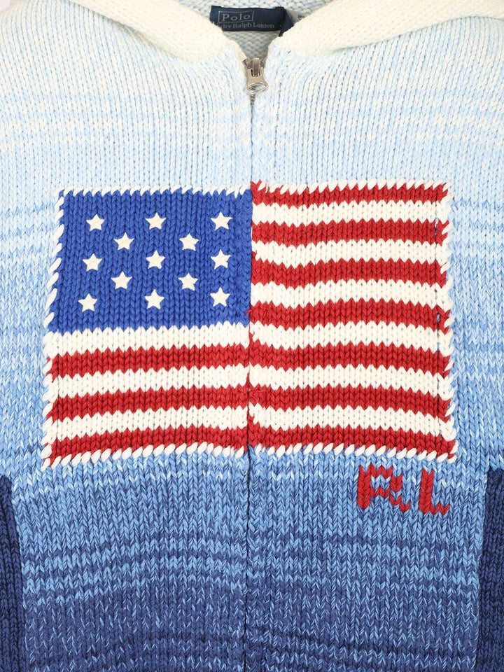 Polo Ralph Lauren Ombre Cotton Hoodie Knitwear - Blue | 44064ef51f2e5f900e7206dcf6e736e19014f86d
