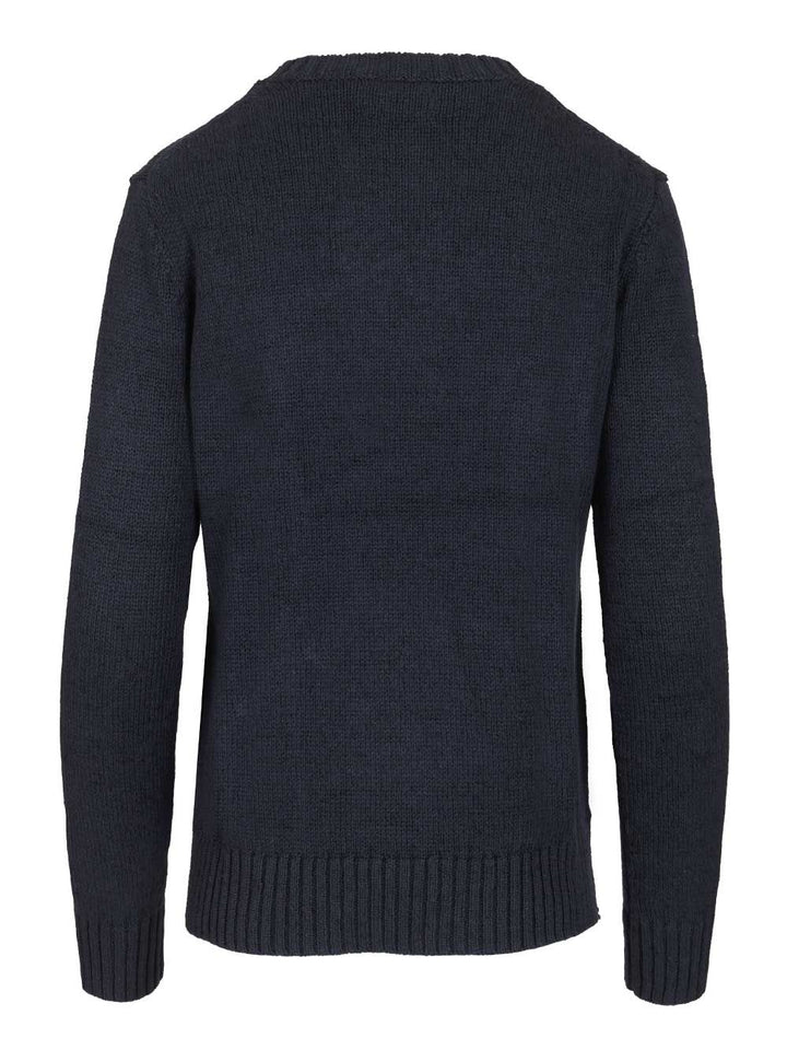 Polo Ralph Lauren Polo Bear Sweater In Cotton And Linen Knitwear - Blue | b8f169c6f341f1259a83982ed90eb19a411e14b6