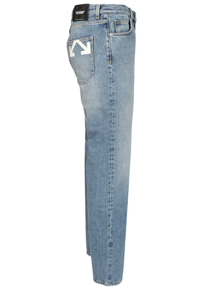 Off-White Half Arrow Jeans - Light blue | 25466e101413d6a8a33ee0eacde539d9e0416e68