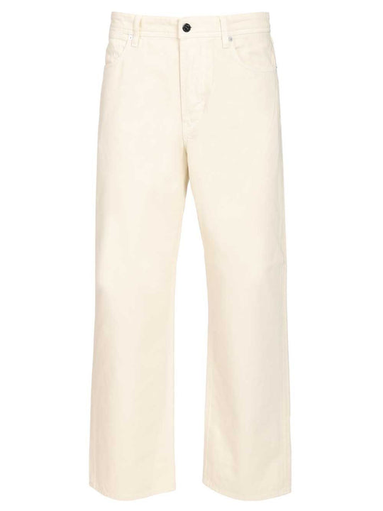 Loose-Fit Jeans White