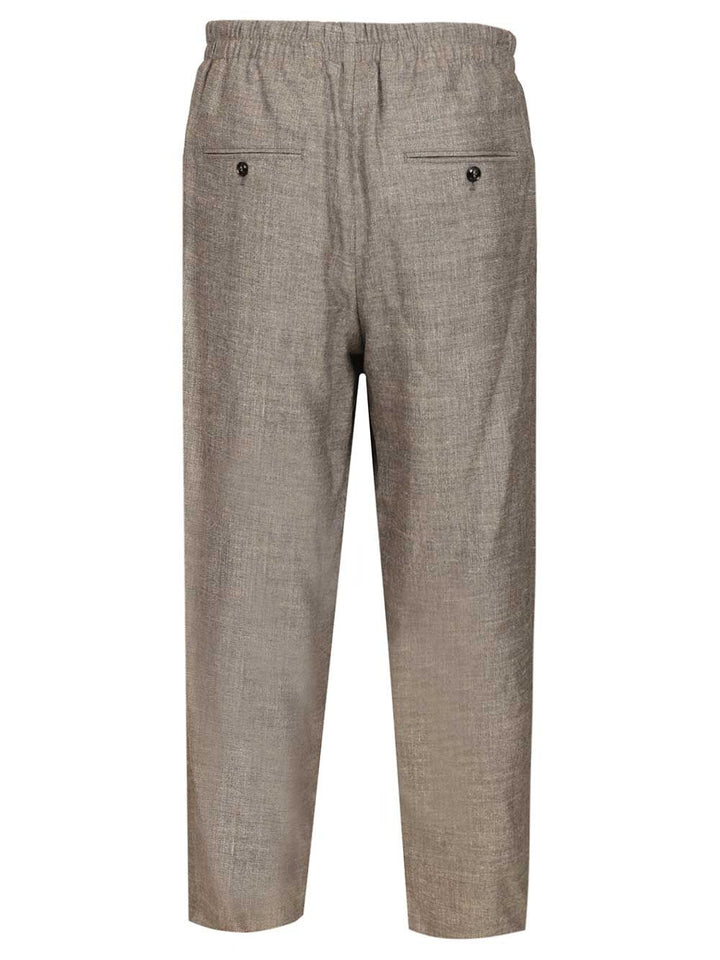 Giorgio Armani With Elasticated Waist Trousers - Grey | d5374f698ff3d8c9e1e1ca8f055d148fda92b202