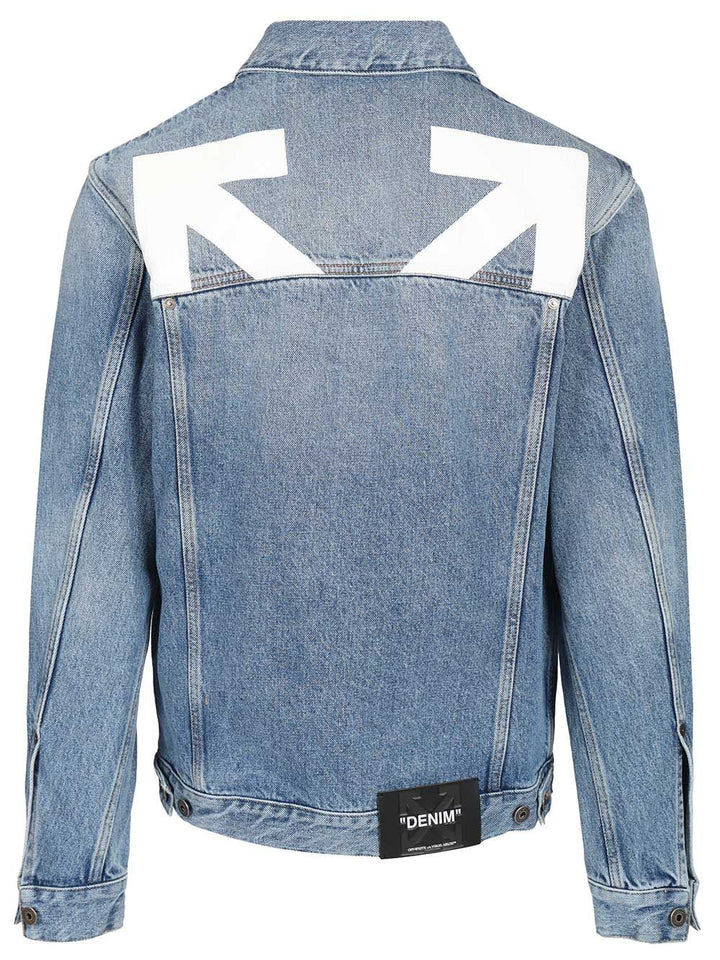 Off-White Denim Jacket Jackets - Light blue | 3d77d9bfda177de511125753e1010e10bc57d2a0