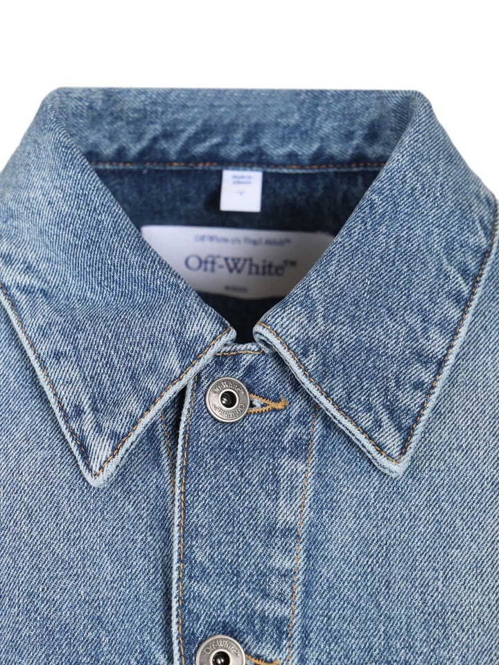 Off-White Denim Jacket Jackets - Light blue | 62d84d9a521a596b53d2df936641aa1bda000c88