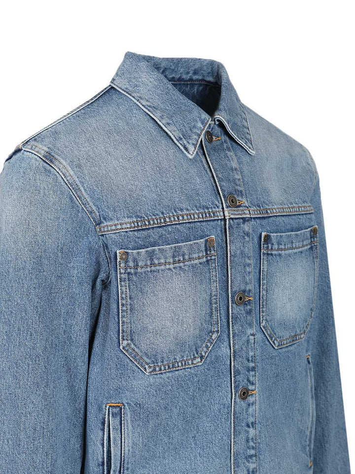 Off-White Denim Jacket Jackets - Light blue | b8ec97e08bb91c5976225720f05f6b8c12e17aad
