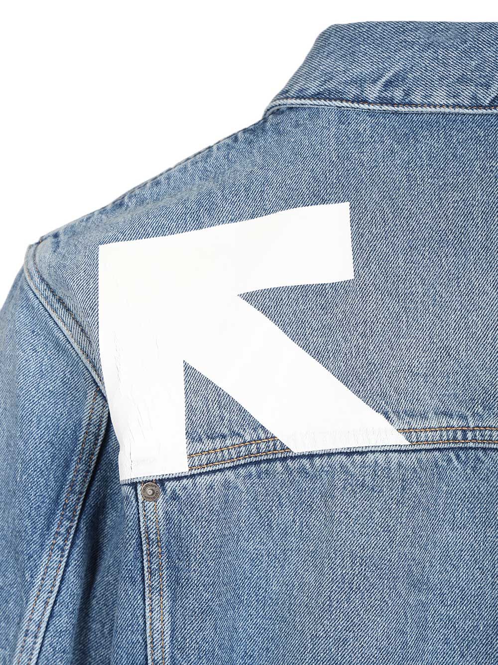 Off-White Denim Jacket Jackets - Light blue | 857e1d7c99fd6f527b4fd125dd7908e3a444ac12