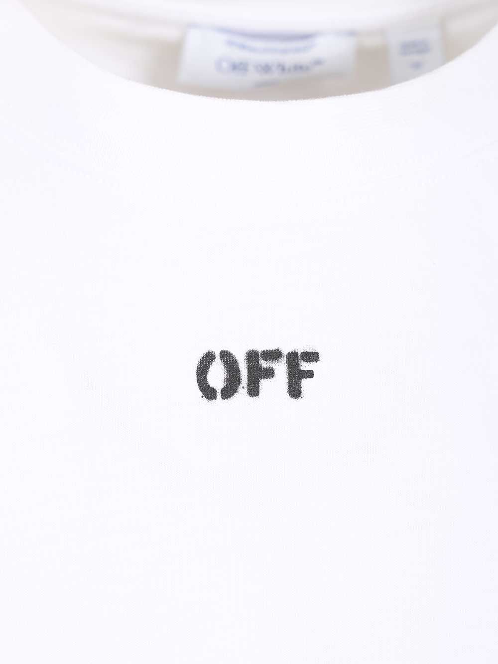 Off-White With Paint Arrow Print T-Shirt - White | 70da9b7a4c4269c4ab3b49f6cfaeae965e6fd1b7