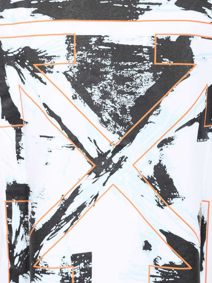 Off-White With Paint Arrow Print T-Shirt - White | fafeb404236c2358aa6fcfa0c6dac13681afd20f