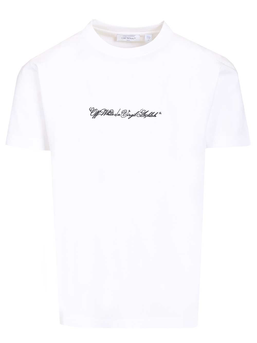 Off-White Scrip Arrow T-Shirt - White | c4f697ab71aafd41fffa845bd7b9eb457a7f9554