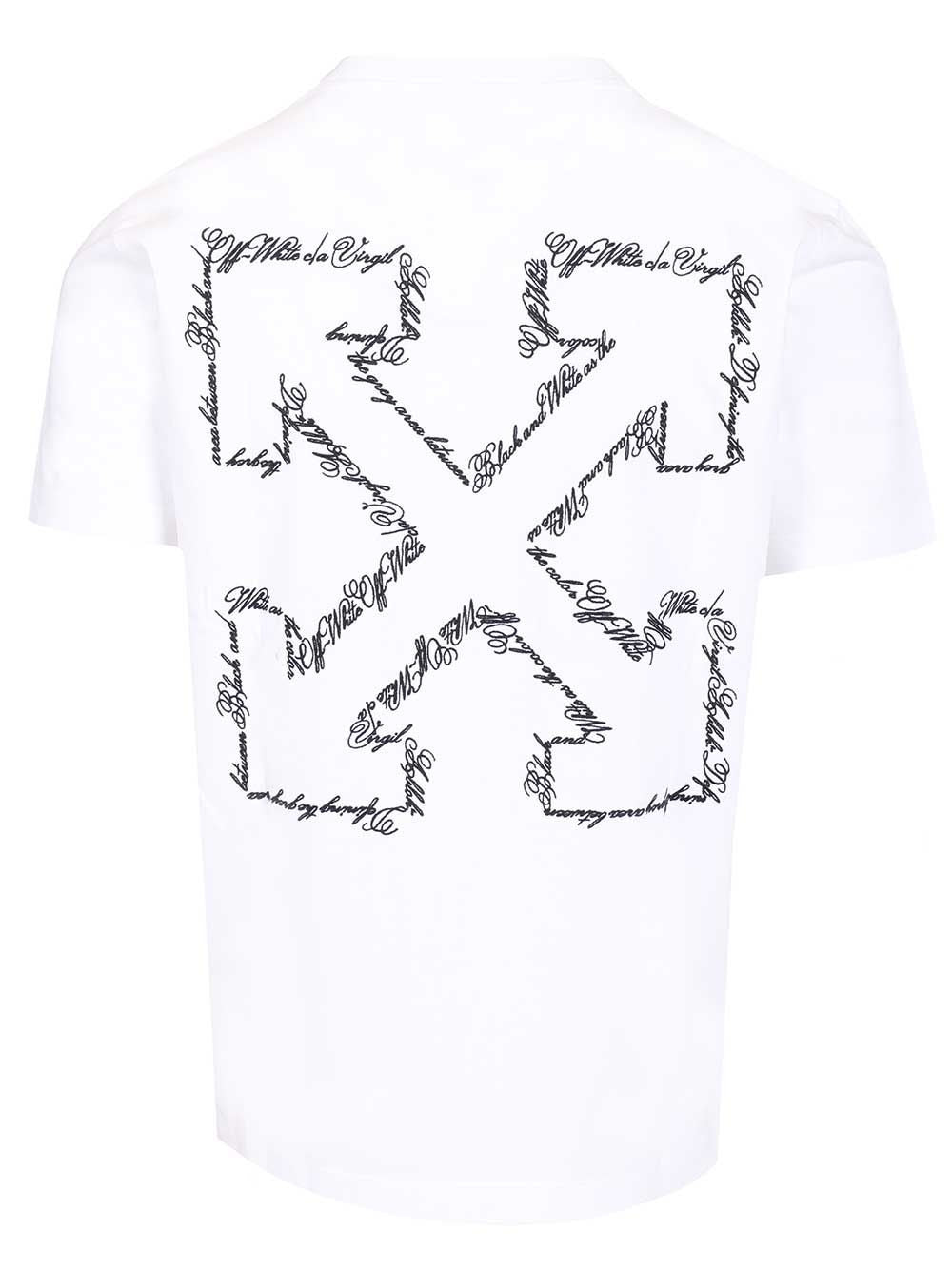 Off-White Scrip Arrow T-Shirt - White | 2f71739918cebc3e9e73cf422fe945c532203fd2