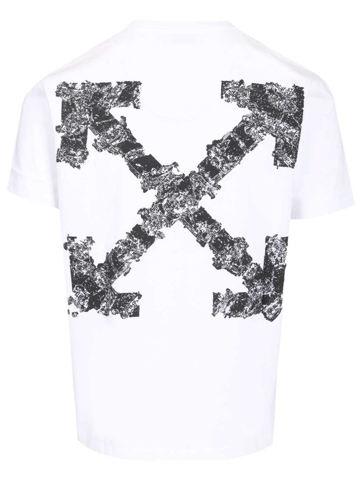Off-White With Heraldic Arrow Print T-Shirt - White | 12adfe4a7be9b7c5f7e011813e19d7c4f2f761b1