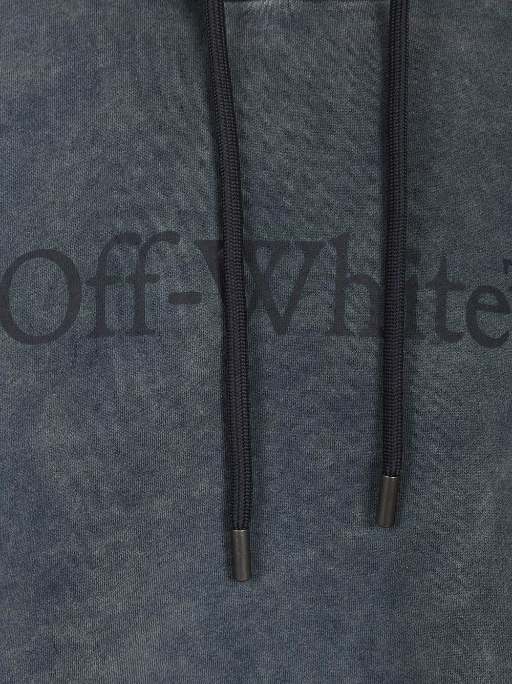 Off-White Hooded Sweatshirt Sweatshirts - Blue | 84cb87da3648f8f8b8d01ffdfe5c1437b1df0b21