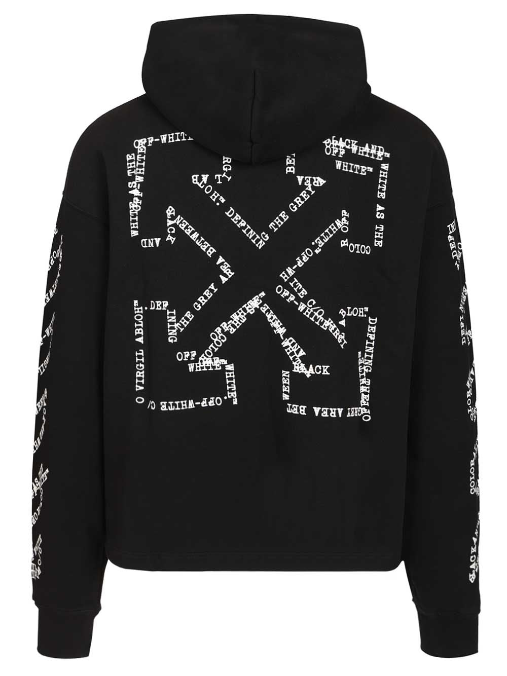 Off-White Type Arrow Hoodie Sweatshirts - Black | b1d9c070c624d8bae16e05d9ba0a64b0a63330e6