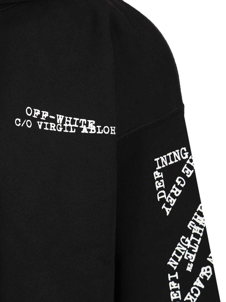 Off-White Type Arrow Hoodie Sweatshirts - Black | dd8743dba209361f3d4f3921bb25bee064ec5d8a