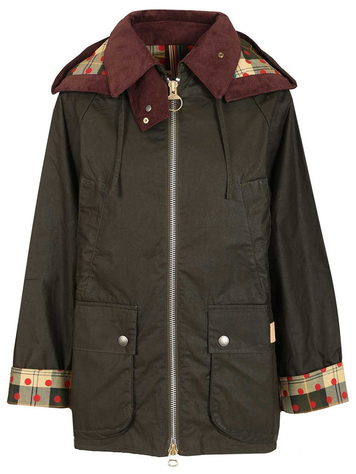 Barbour X Paul Smith Bedale Jacket With Hood Jackets - Green | fec193bef1a230a83eb76c438e566cb220f14d03