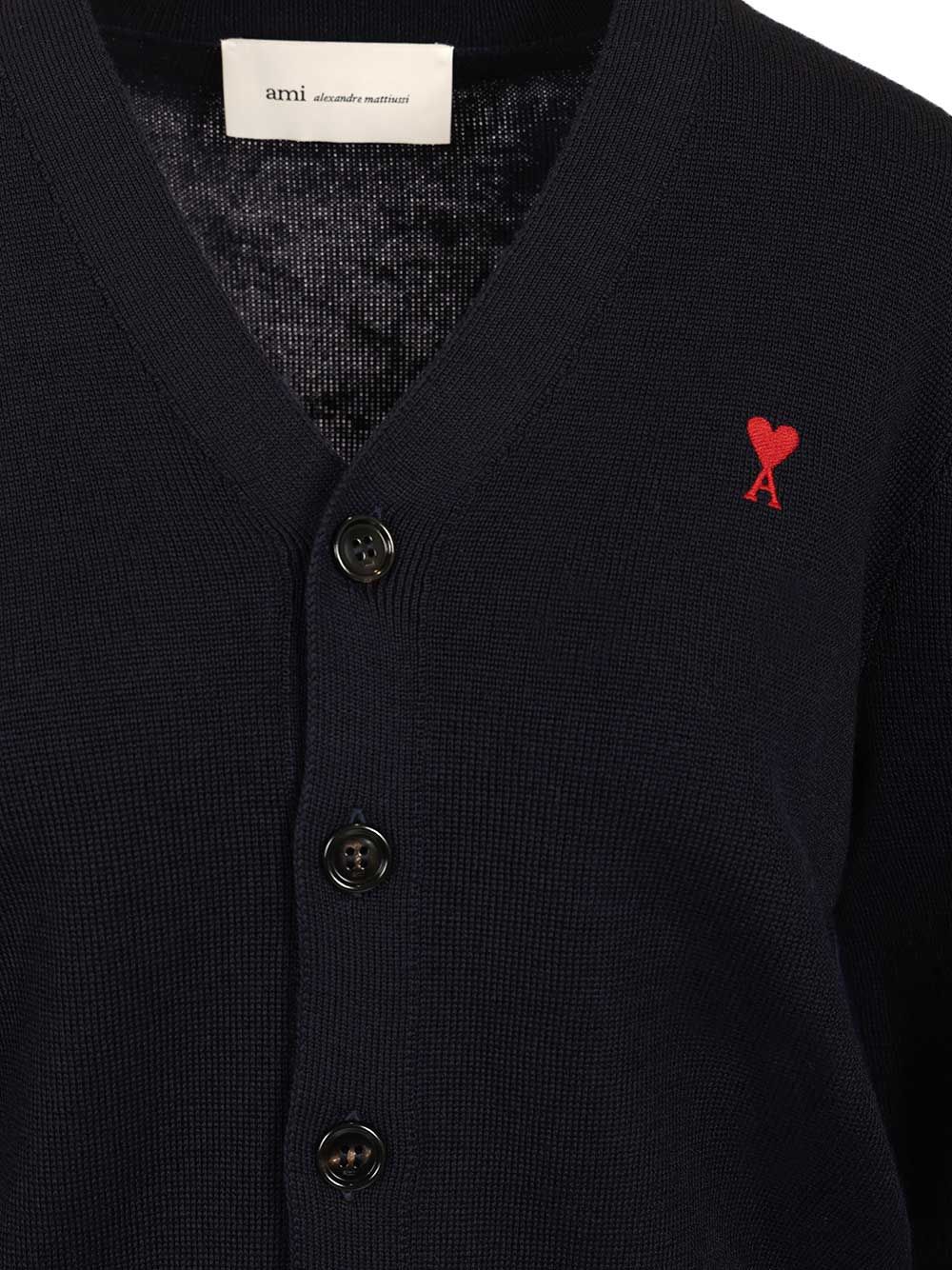 Ami Ami De Cœur Cardigan Knitwear - Blue | db4a03ac135ffed1a42f8fd58ad5d9cc64959e70