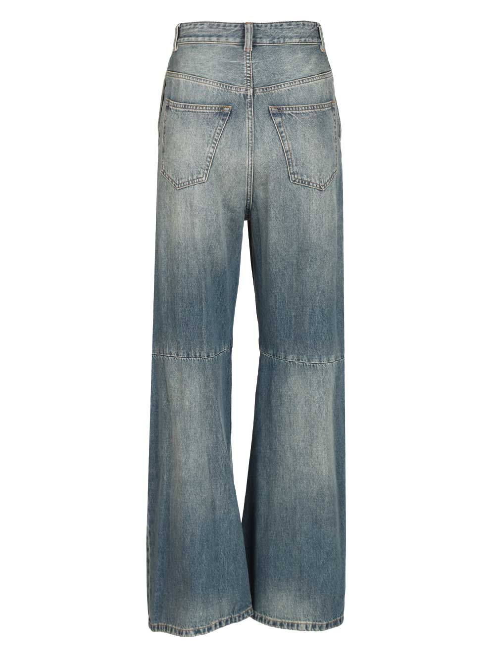 Mm6 Maison Margiela Wide Leg Jeans - Blue | 916cfef30fd2533ae00635b3e050b8bf05c8187f