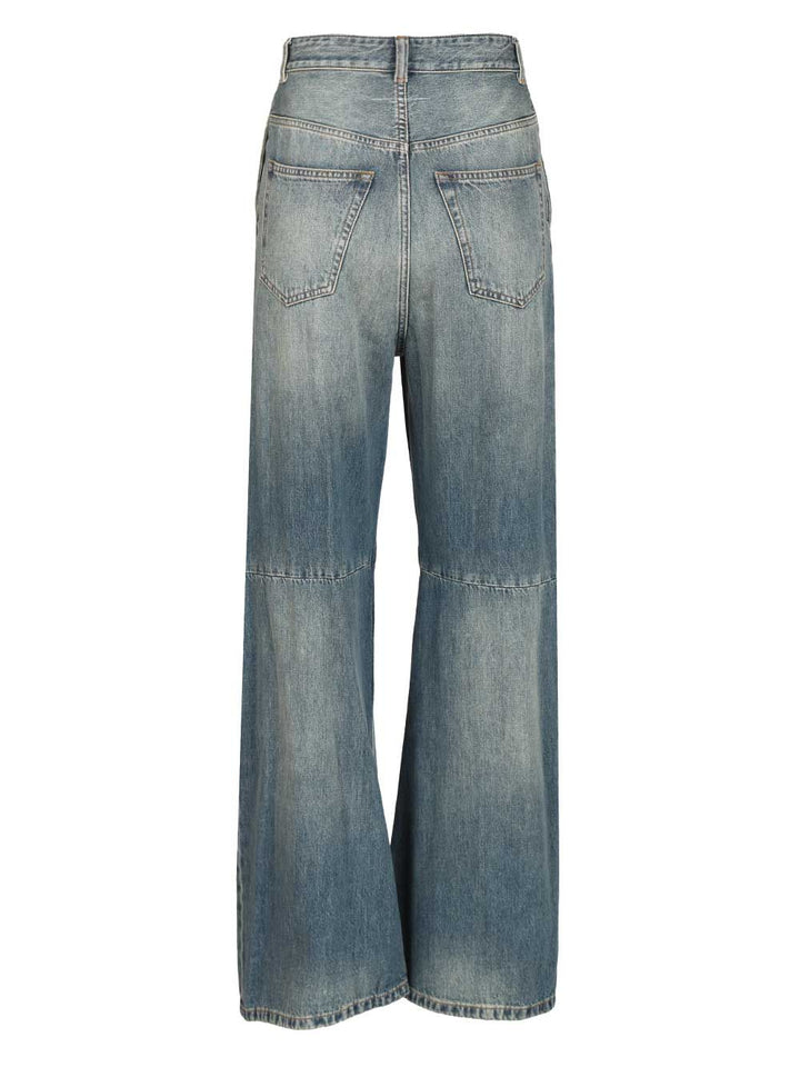 Mm6 Maison Margiela Wide Leg Jeans - Blue | 916cfef30fd2533ae00635b3e050b8bf05c8187f