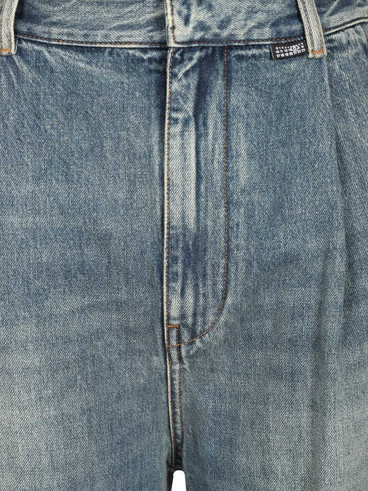 Mm6 Maison Margiela Wide Leg Jeans - Blue | b1752e0ee6750c3eb0039fcac04746ab587eedb8