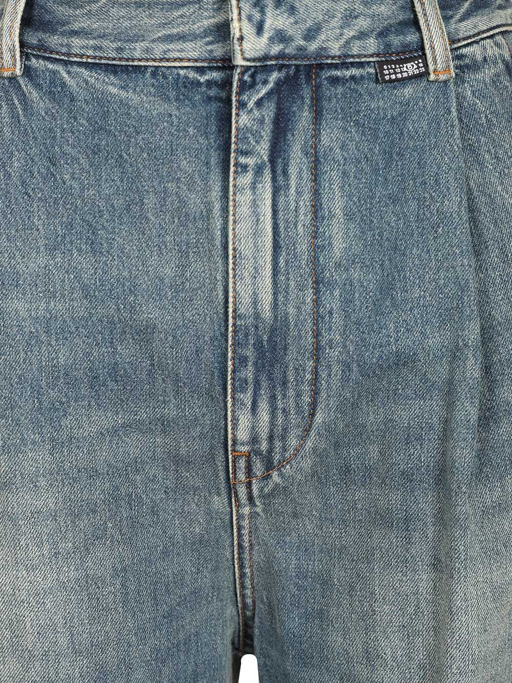 Mm6 Maison Margiela Wide Leg Jeans - Blue | b1752e0ee6750c3eb0039fcac04746ab587eedb8