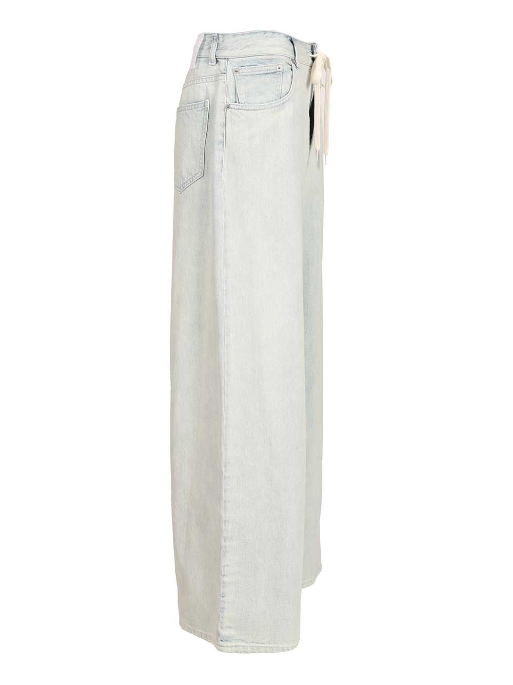 Mm6 Maison Margiela Wide Leg Jeans - Light blue | 5e5e9364a93ff01fc27beb5461b4501bf2d2e0ca