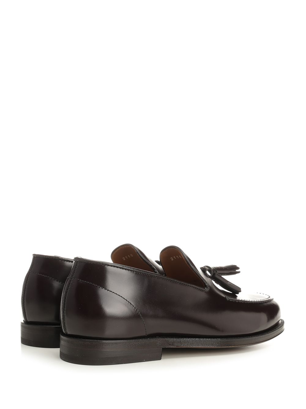 Al Duca D'Aosta 1902 Shiny Leather Moccasin Loafers - Bordeaux | 98a96b25ce2a351592cf0c1113f969176402ed05
