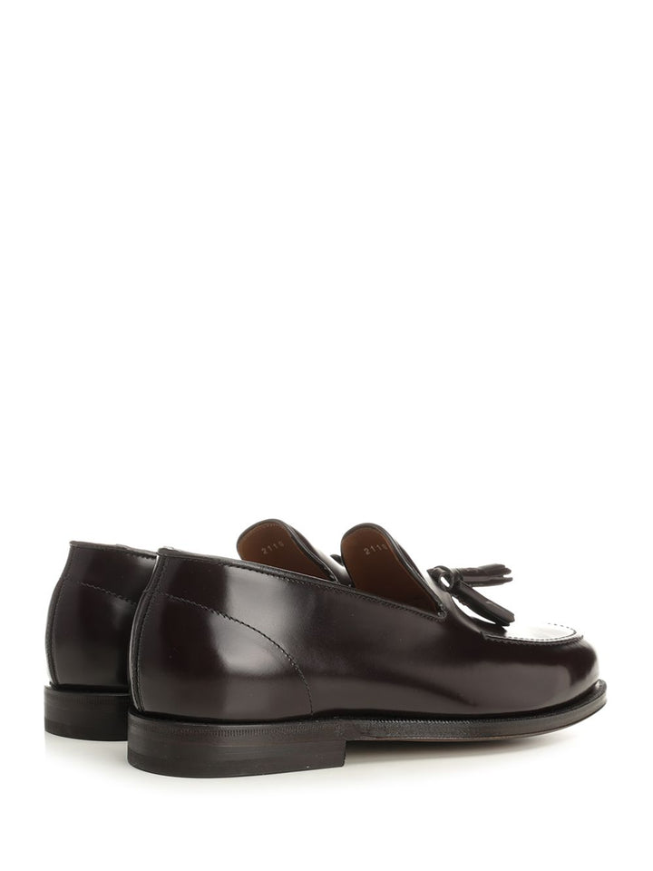 Al Duca D'Aosta 1902 Shiny Leather Moccasin Loafers - Bordeaux | 98a96b25ce2a351592cf0c1113f969176402ed05