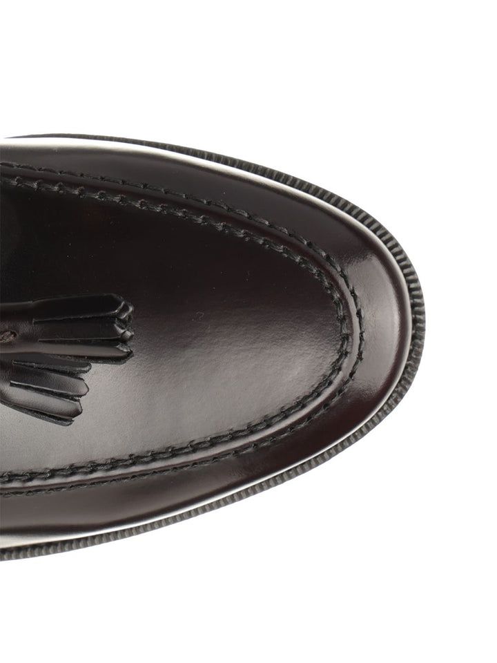 Al Duca D'Aosta 1902 Shiny Leather Moccasin Loafers - Bordeaux | 6b0ec0b6ad2b2b28184484aed0b7aa849a3a9891