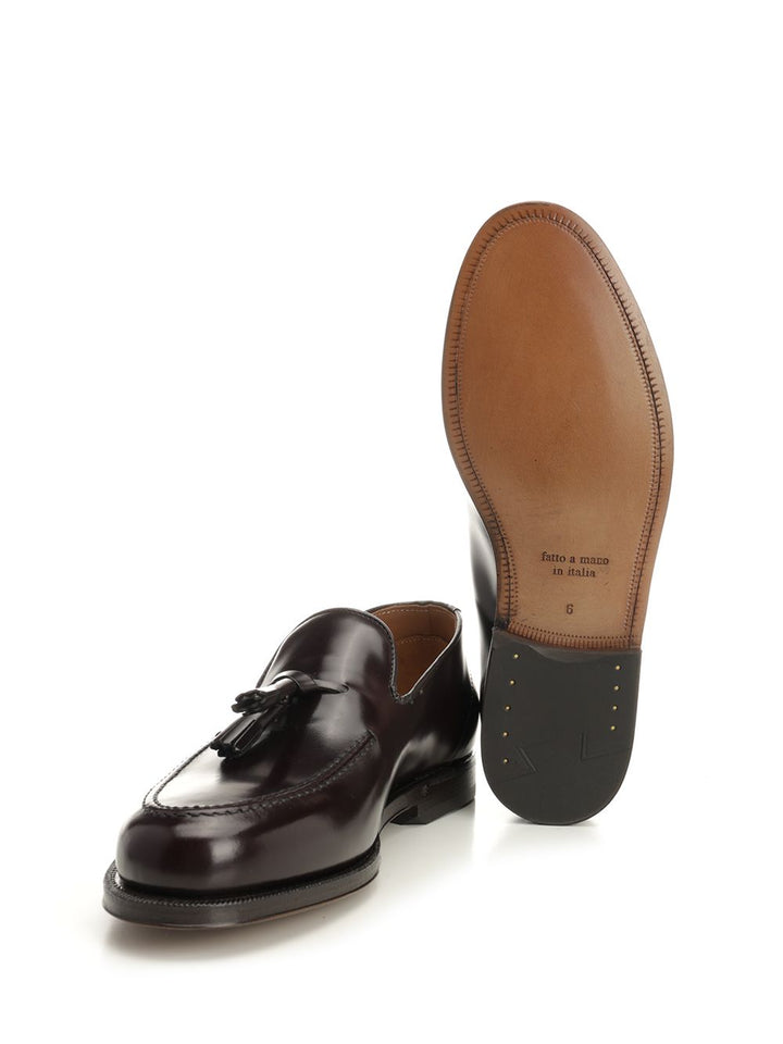 Al Duca D'Aosta 1902 Shiny Leather Moccasin Loafers - Bordeaux | ffbebd0c4e31ed93b764929fadf46beb6d60b8ef