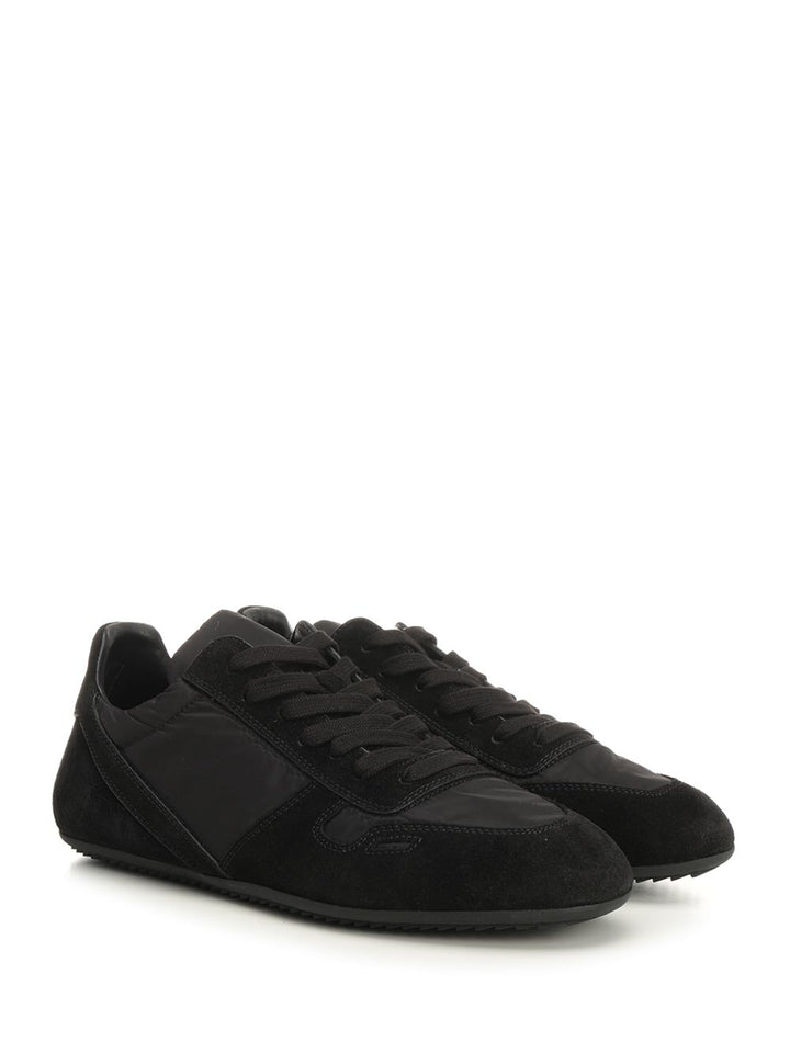 Rick Owens Minimal  With Suede Sneakers - Black | f1251466d222e4aa4bf703275c714c66e516fdac