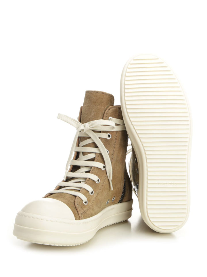Rick Owens Temple Sneakers - Beige | 37853f0fbbc50fb88674430e98ef136ed452fb36