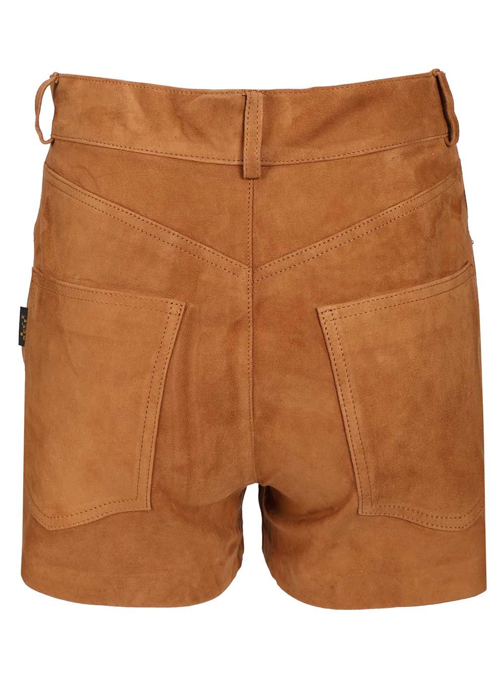 Haikure Brit Suede Shorts Trousers - Brown | a119e31eb9ebc90e53493a2a324acb21661ee42a