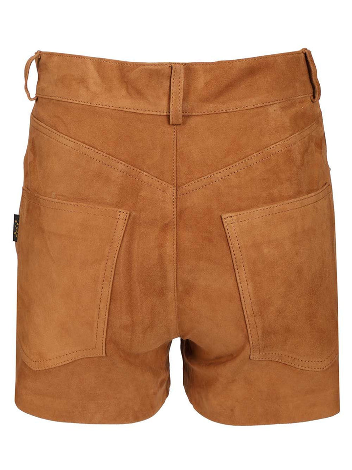 Haikure Brit Suede Shorts Trousers - Brown | a119e31eb9ebc90e53493a2a324acb21661ee42a