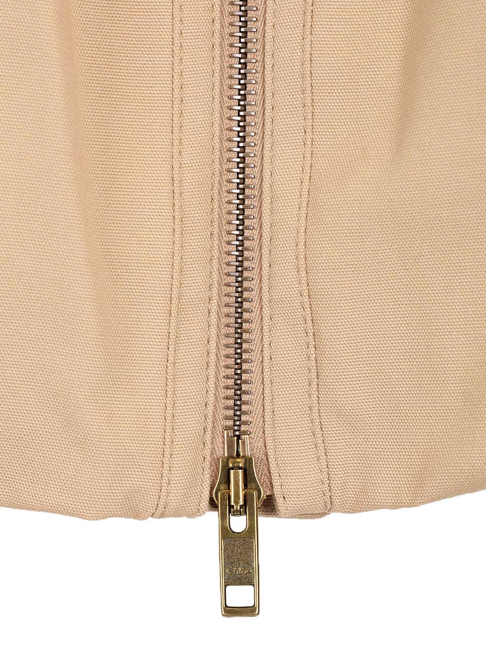 Chloe' Gathered Boule Jacket Knitwear - Brown | a60c908762baa6f5b5cf053da048da0695752d94