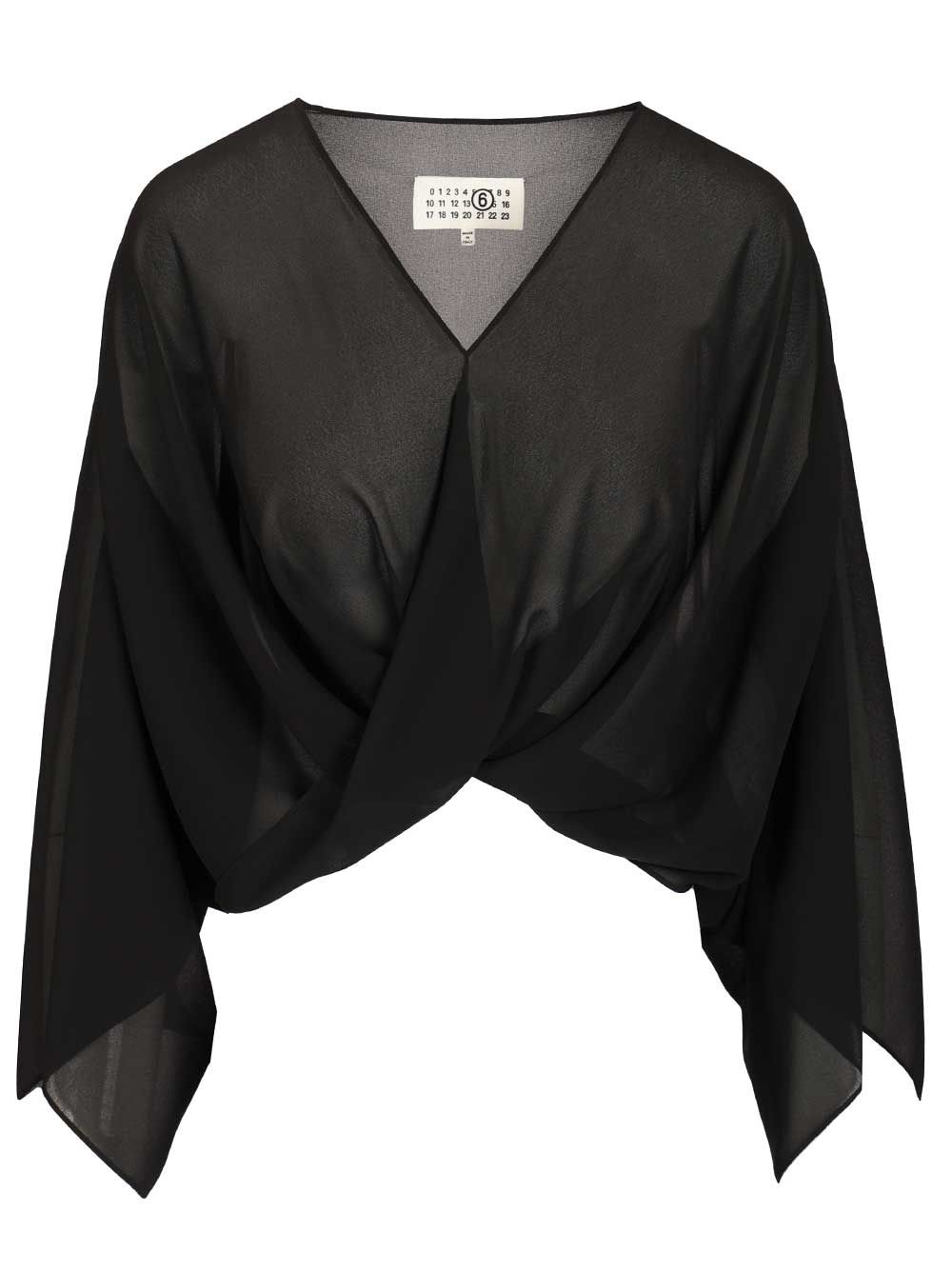 Mm6 Maison Margiela Long-Sleeved Top Tops - Black | c6de9272a4bccc06aebdac05cd9bf56f5186037c
